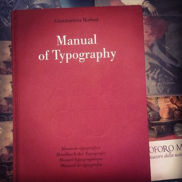 Manual of typography #bodoni #taschen #font #retina #rrc #rimini #libri